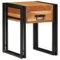 Preview: Beistelltisch 40x40x50 cm aus massivem Akazienholz