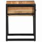 Preview: Beistelltisch 40x40x50 cm aus massivem Akazienholz