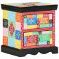 Preview: ARDEBO.de - Nachttisch 2er Set Mehrfarbig 40x35x45 cm Ingenieurholz