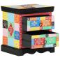 Preview: Nachttisch 2er Set Mehrfarbig 40x35x45 cm Ingenieurholz