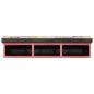 Preview: ARDEBO.de - TV-Schrank Wandmontiert Mehrfarbig 100x30x22cm Ingenieurholz