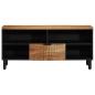 Preview: TV-Schrank 100x33,5x46 cm Massivholz Akazie