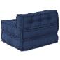 Preview: Modular Pouffe Indigo 70x70x54 aus Stoff