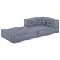 Preview: Modulare Sofagarnitur Stoff Grau 70 x 70 x 56 cm