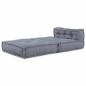 Preview: Modularer Pouffe Grau 70x70x54 Stoff