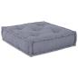 Preview: Modularer Pouffe Grau 70x70x54 Stoff