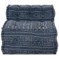 Preview: Modularer Pouffe Indigo 70x70x54 aus Stoff
