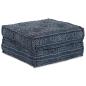 Preview: ARDEBO.de - Modularer Pouffe Indigo 70x70x36 Stoff