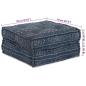 Preview: Modularer Pouffe Indigo 70x70x36 Stoff
