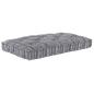 Preview: ARDEBO.de - Palettensitzkissen grau 120x80x12 cm aus Stoff
