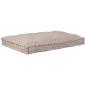 Preview: ARDEBO.de - Palettkissen in Hellbraun 120x80x12 cm aus Stoff