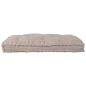 Preview: Palettkissen in Hellbraun 120x80x12 cm aus Stoff