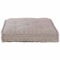 Preview: Palettkissen in Hellbraun 120x80x12 cm aus Stoff