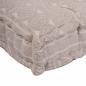Preview: Palettkissen in Hellbraun 120x80x12 cm aus Stoff