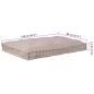 Preview: Palettkissen in Hellbraun 120x80x12 cm aus Stoff