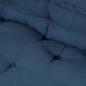 Preview: Palettensofa-Kissen mit Rückenteil, blauer Stoff