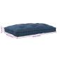 Preview: Palettensofa Kissen Blau Stoff