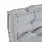 Preview: Palettensofa Kissen mit Rückenlehne Grau Stoff