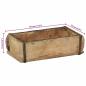 Preview: Tabletts 4 Stück 30x15x9 cm Massivholz Wiederverwertet