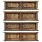 Preview: Tablett 60,5x15x9 cm aus recyceltem Massivholz