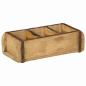 Preview: ARDEBO.de - Tablett 30x14x9 cm Massivholz Recycelt
