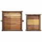 Preview: 2-teiliges Tablett-Set aus recyceltem Massivholz