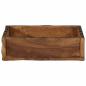 Preview: Tablett 31x29x10 cm Aus Solidem Holz Wiederverwertet