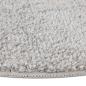 Preview: Anti-Rutsch Shaggy Teppich Grau 120 x 120 cm PP