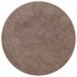 Preview: Flauschiger Teppich mit Latexrücken Braun ø120 cm