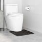 Preview: Badematte U-Form Dunkelgrau 50x50 cm Polypropylen Rutschfest