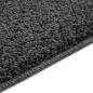 Preview: Badematte U-Form Dunkelgrau 50x50 cm Polypropylen Rutschfest