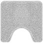 Preview: Badematte U-Form Grau 50x50 cm Polypropylen Rutschfest