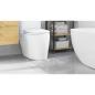 Preview: Badematte U-Form Grau 50x50 cm Polypropylen Rutschfest