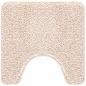 Preview: U-förmige Badematte Creme 50x50 cm Polypropylen Rutschfest