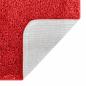 Preview: Badezimmermatte U-Form Rot 50x50 cm Polypropylen Rutschfest