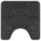 Preview: 2er Set Badteppich Dunkelgrau Polypropylen Rutschfest