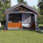 Preview: Camping-Zelt mit Fenstern Grau und Orange für 10 Personen Wasserdicht