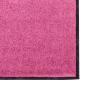 Preview: Fußmatte Rosa und Schwarz 120 x 250 cm 100% Polyamid