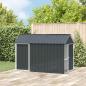Preview: ARDEBO.de - Vogelvoliere Anthrazit 112x215x141 cm Stahl
