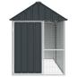 Preview: Vogelvoliere Anthrazit 112x215x141 cm Stahl