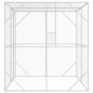 Preview: Vogelkäfig Anthrazit 209 x 202 x 214 cm Verzinkter Stahl