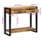 Preview: Konsolentisch 90x33x75 cm Aus massivem Mango-Holz