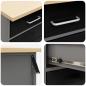 Preview: Werkbank Schwarz 50x55x84 cm Stahl