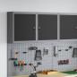 Preview: ARDEBO.de - Werkzeugschrank Wandmontage Schwarz 50x20x55 cm Stahl