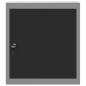 Preview: Werkzeugschrank Wandmontage Schwarz 50x20x55 cm Stahl