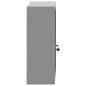 Preview: Werkzeugschrank Wandmontage Schwarz 50x20x55 cm Stahl