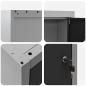 Preview: Werkzeugschrank Wandmontage Schwarz 50x20x55 cm Stahl