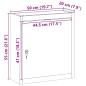 Preview: Werkzeugschrank Wandmontage Schwarz 50x20x55 cm Stahl
