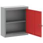 Preview: ARDEBO.de - Werkzeugschrank Wandmontiert Rot 50x20x55 cm Stahl