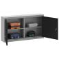 Preview: Werkzeugschrank Schwarz und Grau 100 x 20 x 55 cm Stahl